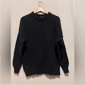 Jenni Kayne Classic Black Crewneck Sweater
